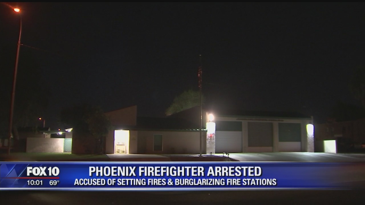 Phoenix firefighter accused of arson and theft