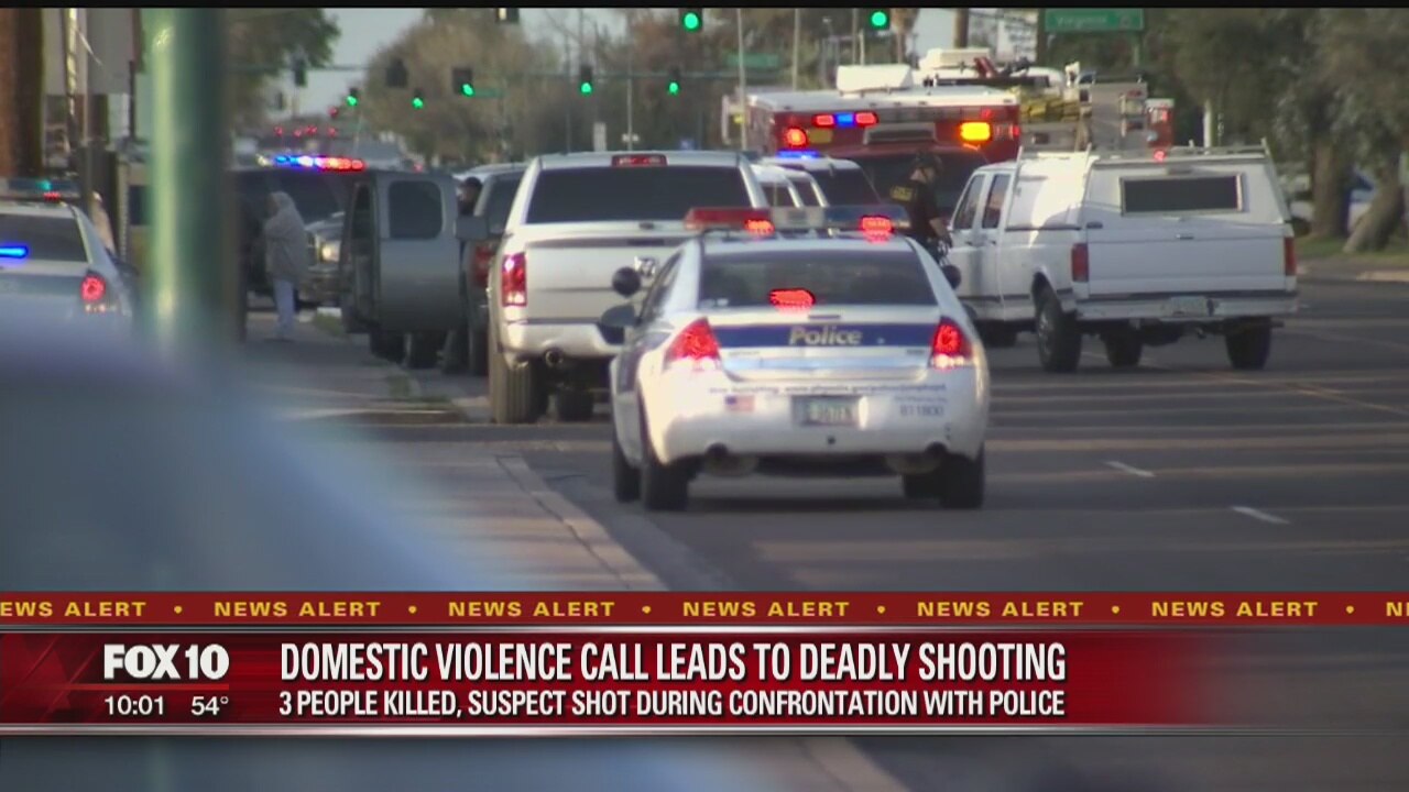 Three dead following officer involved shooting in Phoenix