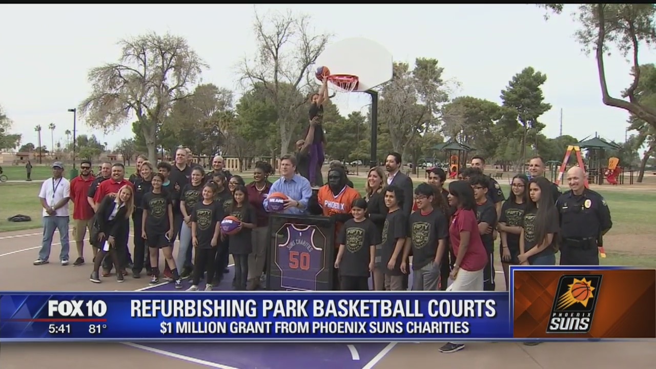 Phoenix Suns Charities give $1 million grant for basketball courts refurbishment