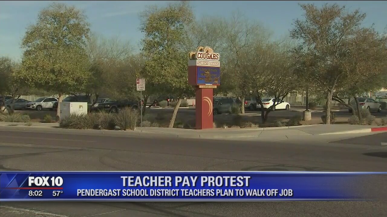 Phoenix-area teachers plan walkout Wednesday over low pay