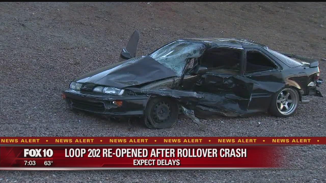 Loop 202 reopens in Tempe following rollover crash
