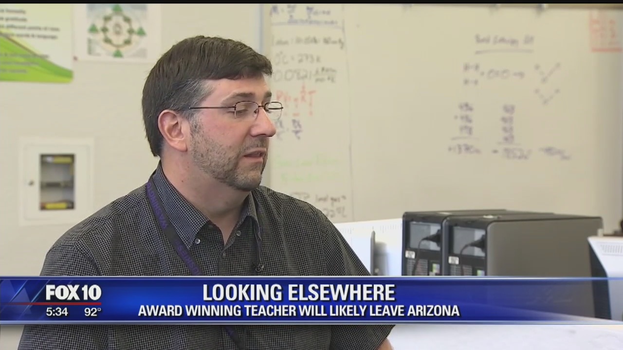 Teacher of the year winner looking for better pay elsewhere