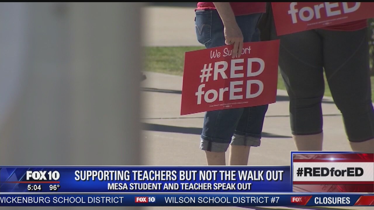 Supporters of teachers - but not a teacher walkout - speak out