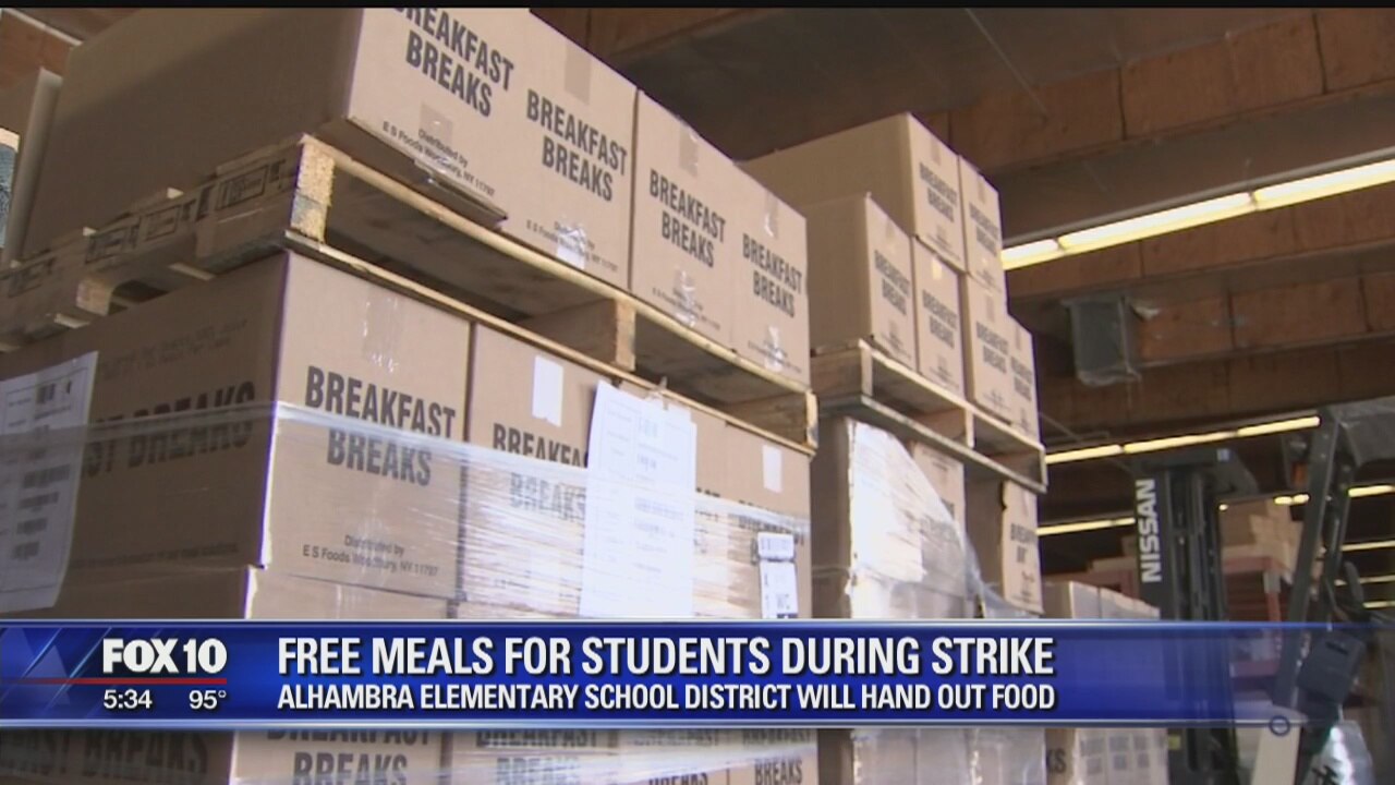 School district to hand out free food for students in need, during walkout