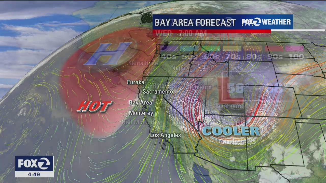 Hazy skies, cooler temps