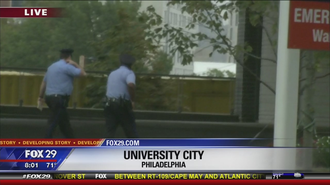 Visitors make their way to hospital for wounded Philadelphia police sergeant