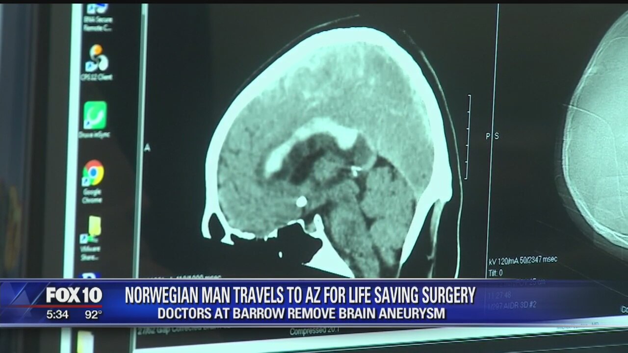 Norwegian man travels to Phoenix to have life-saving brain surgery