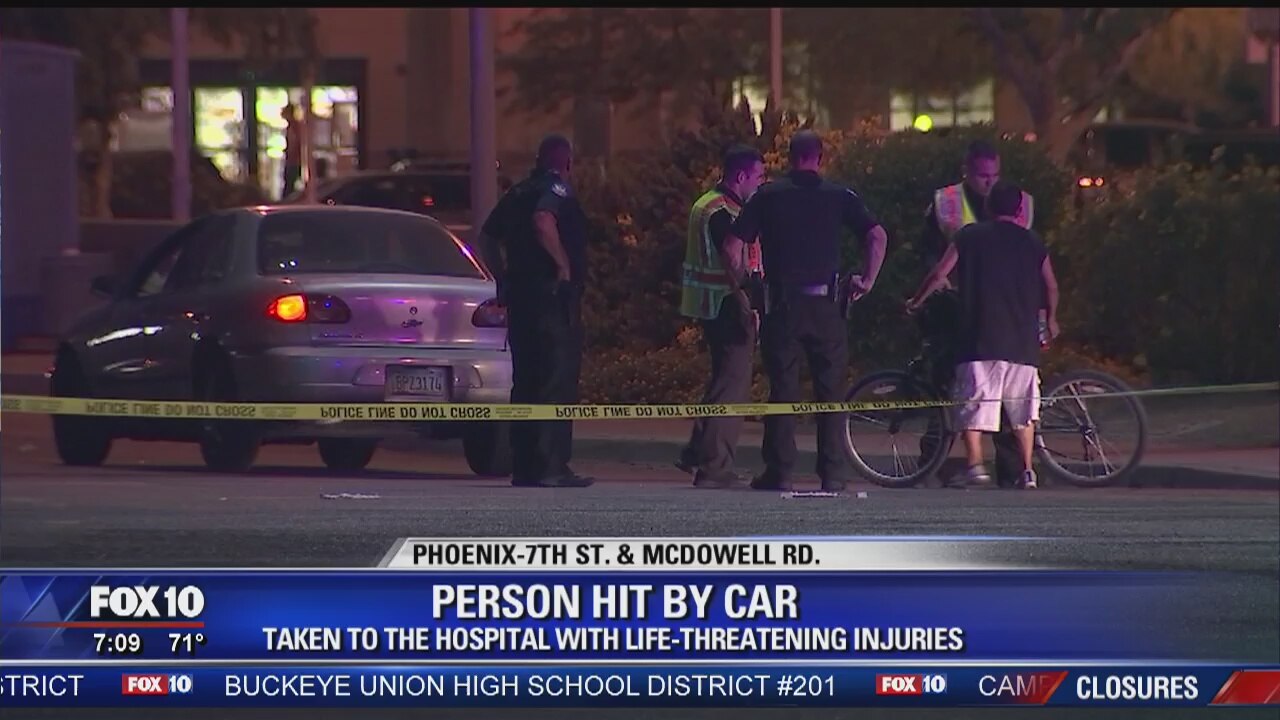 Life-threatening injuries reported in crash involving pedestrian