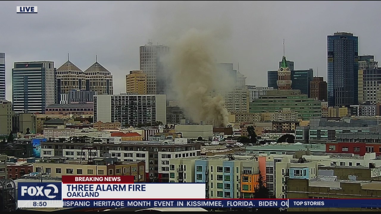 3-alarm fire at grocery store in Oakland's Chinatown