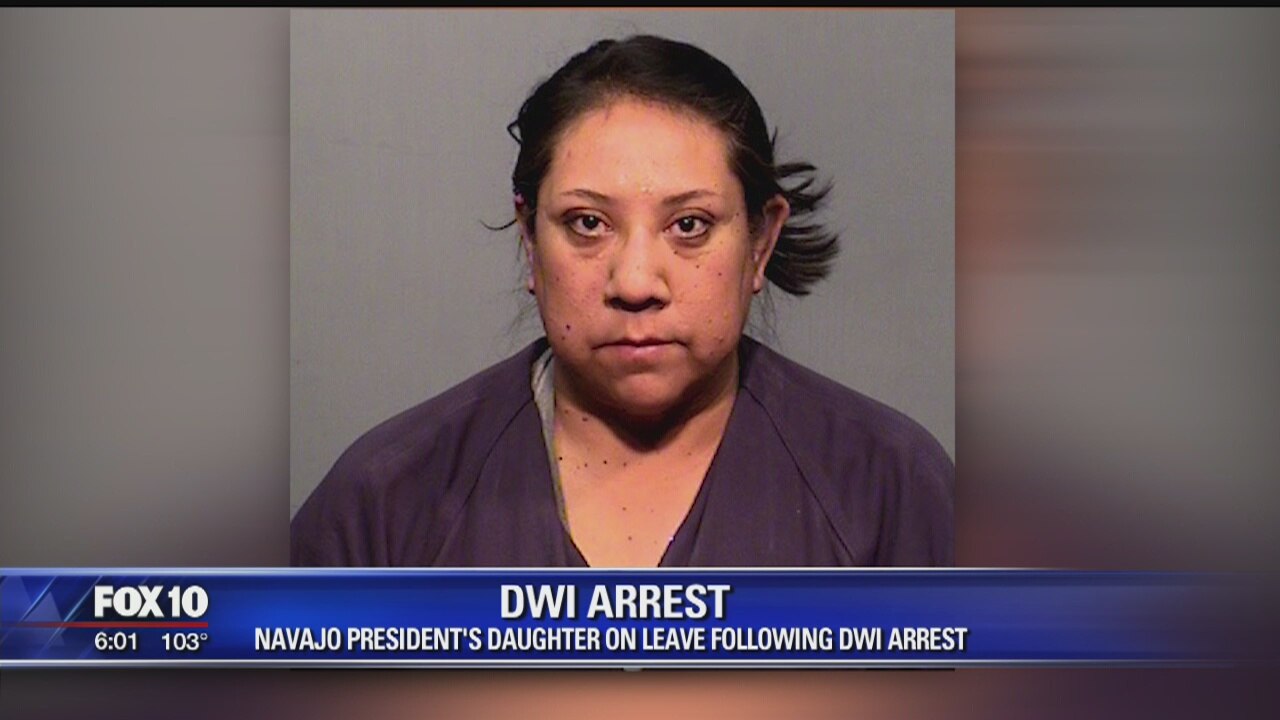 Navajo president's daughter on leave following DWI arrest