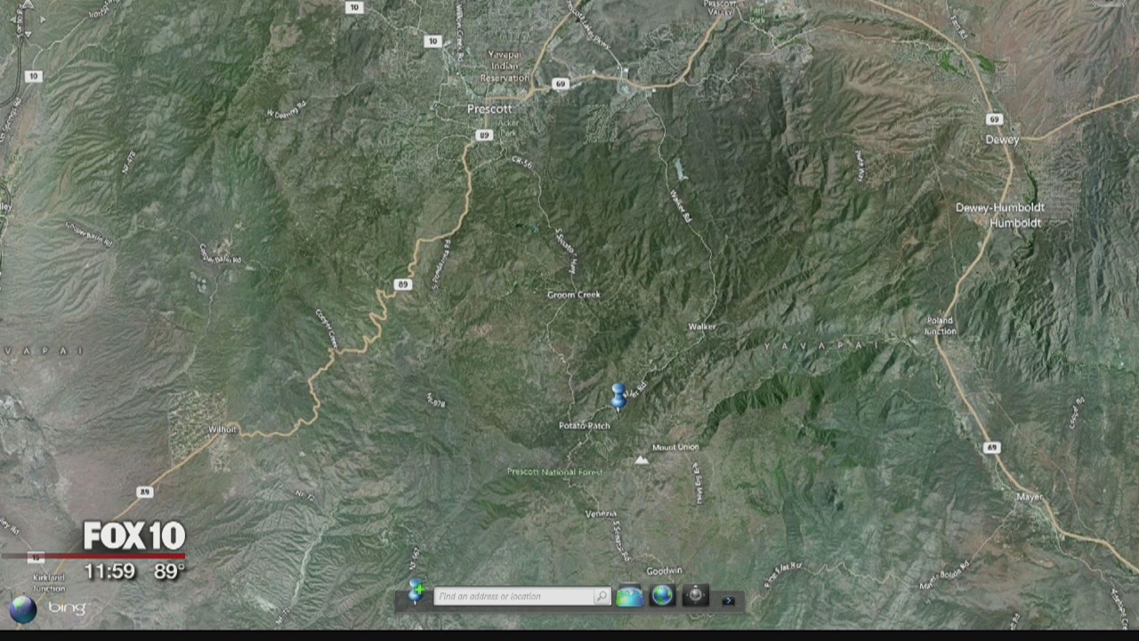 Evacuations ordered due to wildfire in Walker, Ariz.