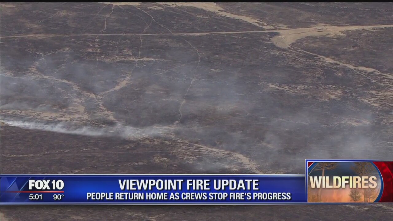 Human-caused Viewpoint Fire at 80% containment in Prescott Valley