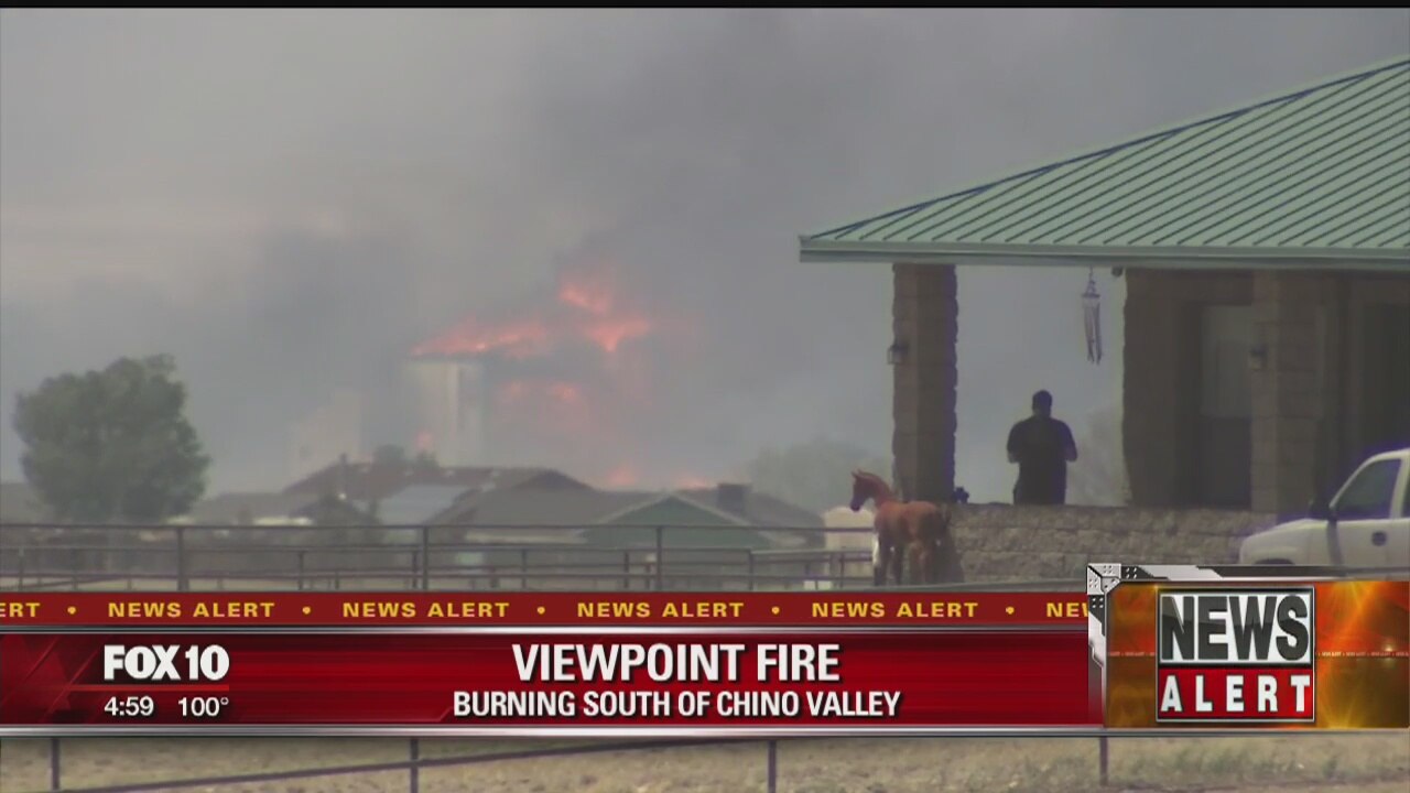 Viewpoint Fire destroys homes near Chino Valley, forcing evacuations