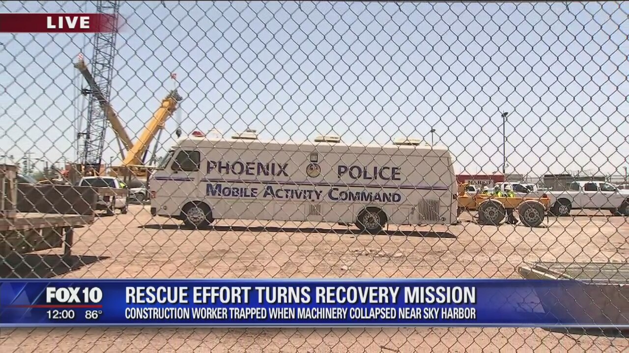 Drilling rig collapses near Phoenix Sky Harbor Airport