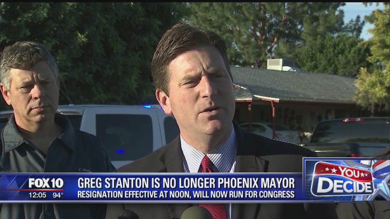 Phoenix Mayor Greg Stanton's resignation official