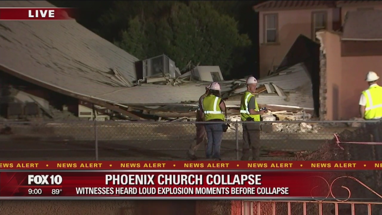 Homes evacuated following possible natural gas explosion at Phoenix church