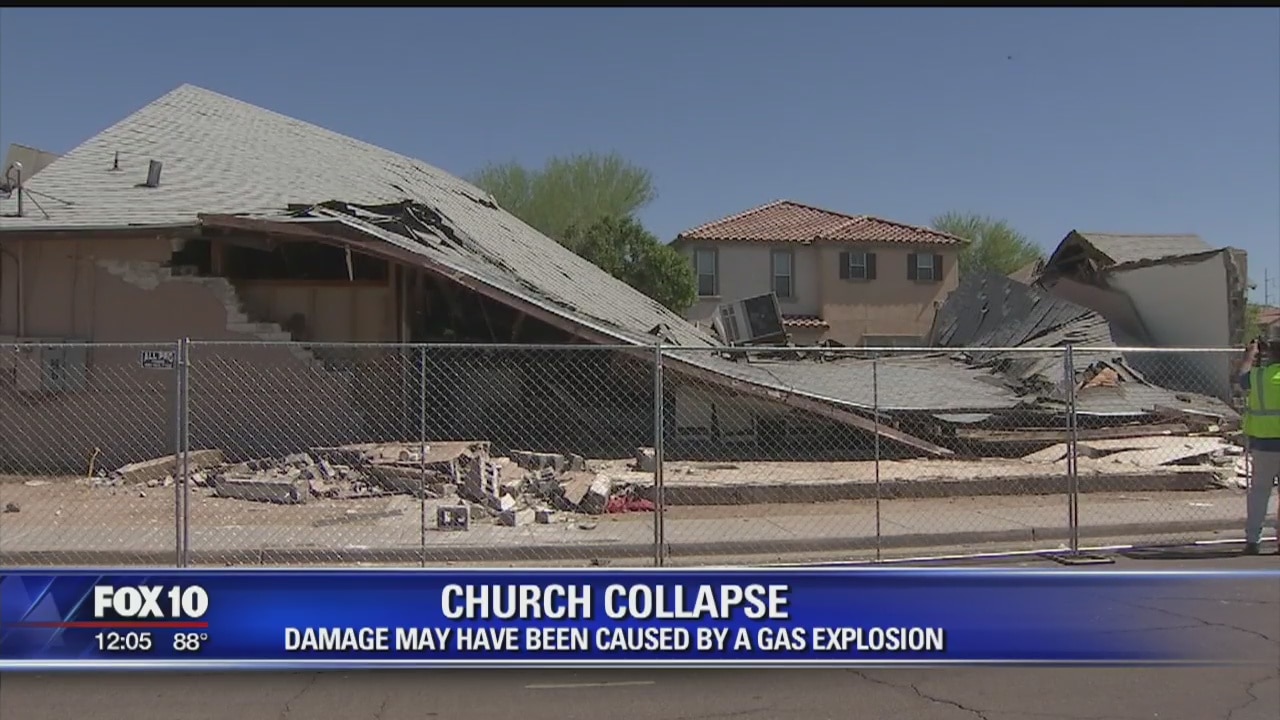 Fire officials investigating collapse of Central Phoenix church