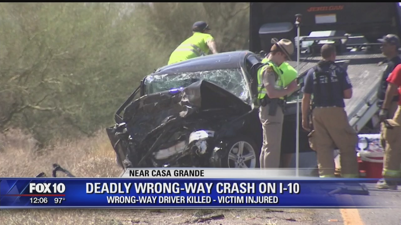 One person dead after wrong-way crash on I-10 near Casa Grande