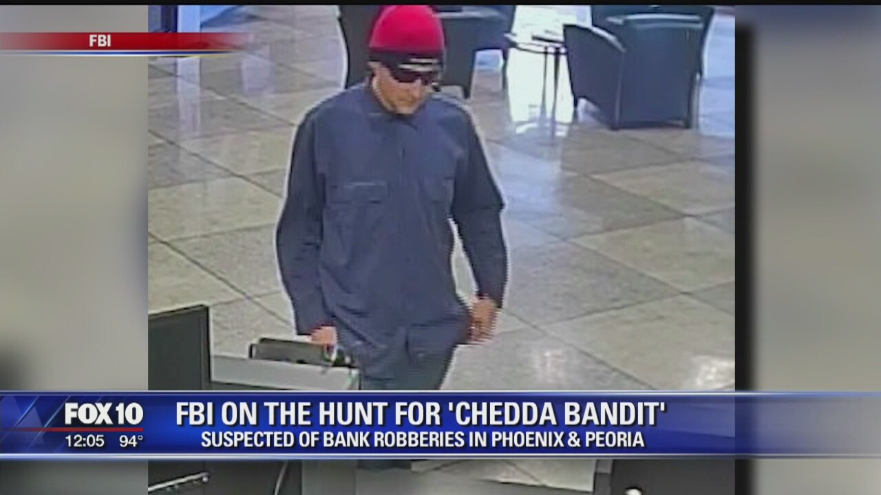 FBI looking for 'Chedda Bandit' serial bank robber