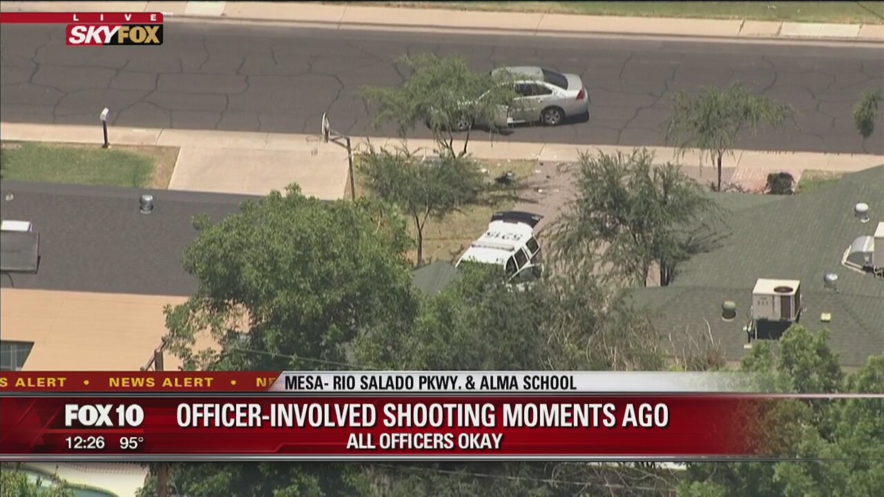 Mesa police on scene of officer-involved shooting