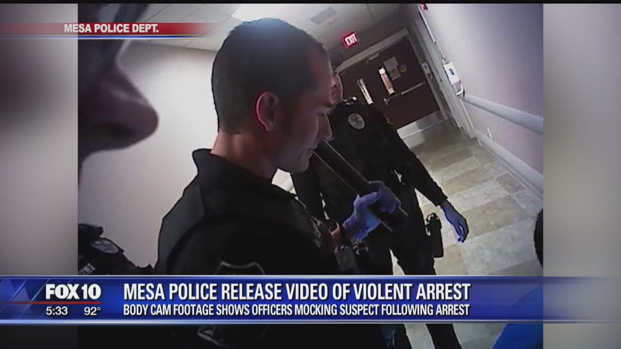 New body cam video shows Mesa police officers mocking suspect