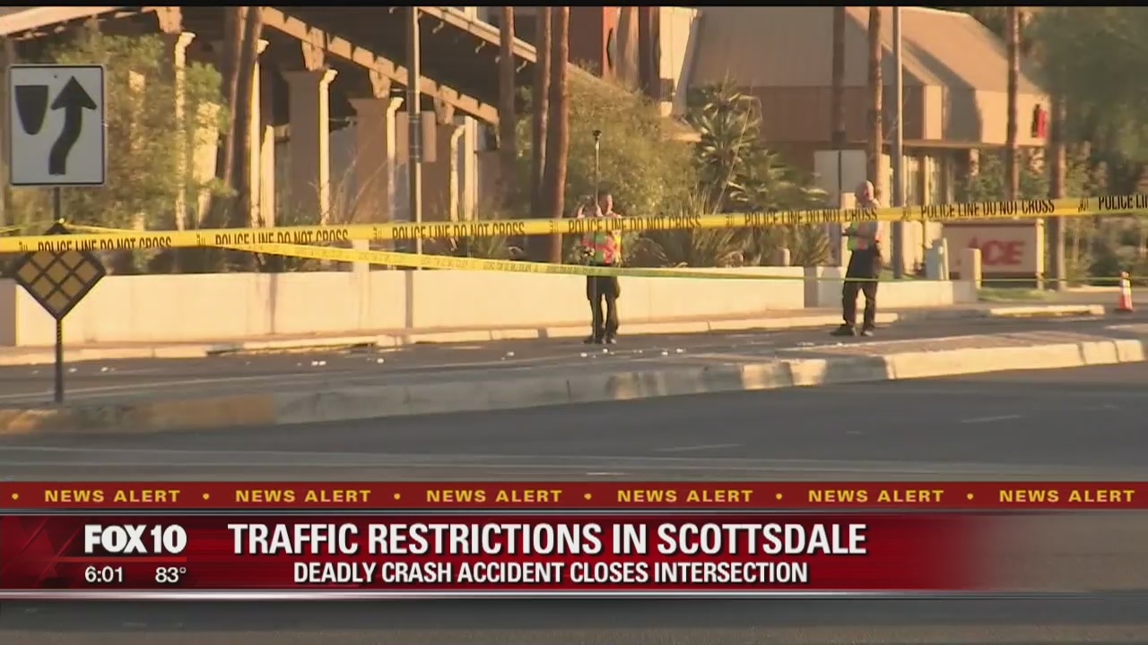 Deadly pedestrian crash shuts down Scottsdale intersectio