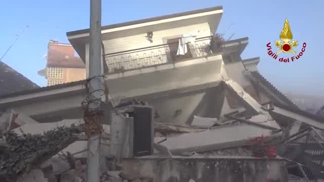 Amatrice church reduced to rubble in earthquake