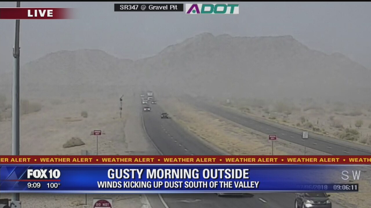 Blowing Dust Advisory issued for south of Valley