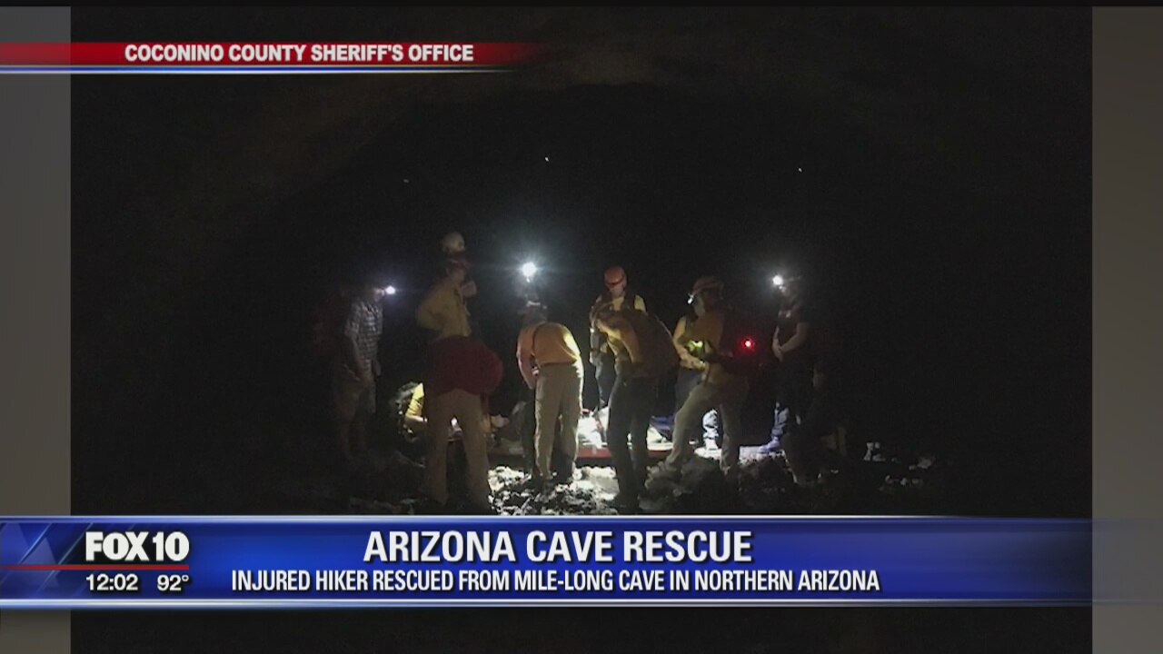 Injured hiker rescued from cave in northern Arizona