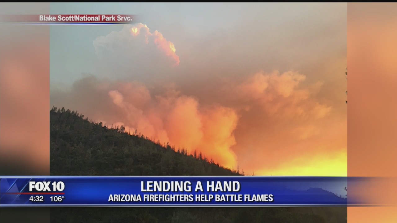 Some Arizona firefighters helping wildfire suppression efforts in other states