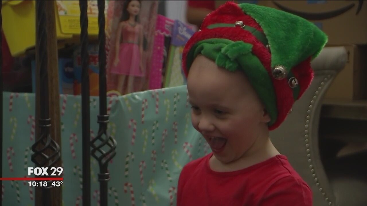 4-year-old local girl fighting brain cancer starts toy drive for kids at CHOP