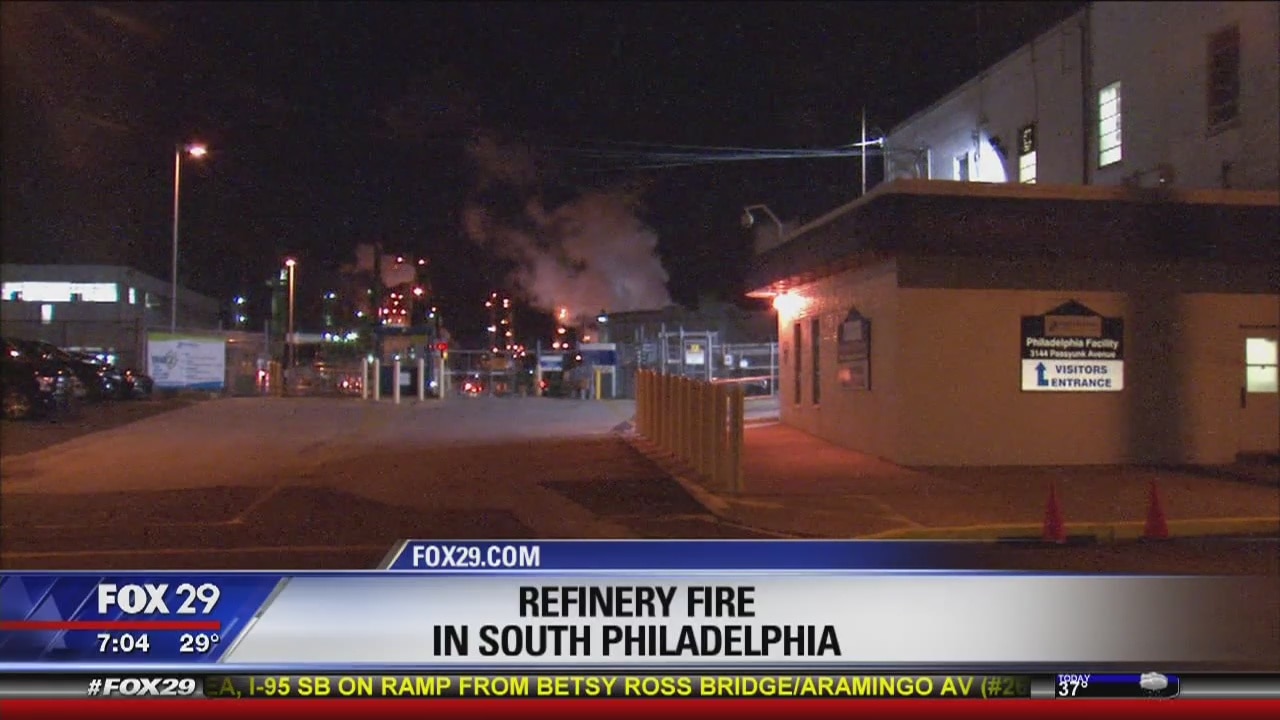 Refinery fire in South Philadelphia