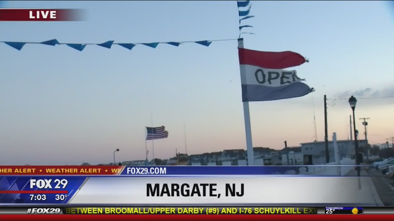 Wind chill rough, water choppy down the shore