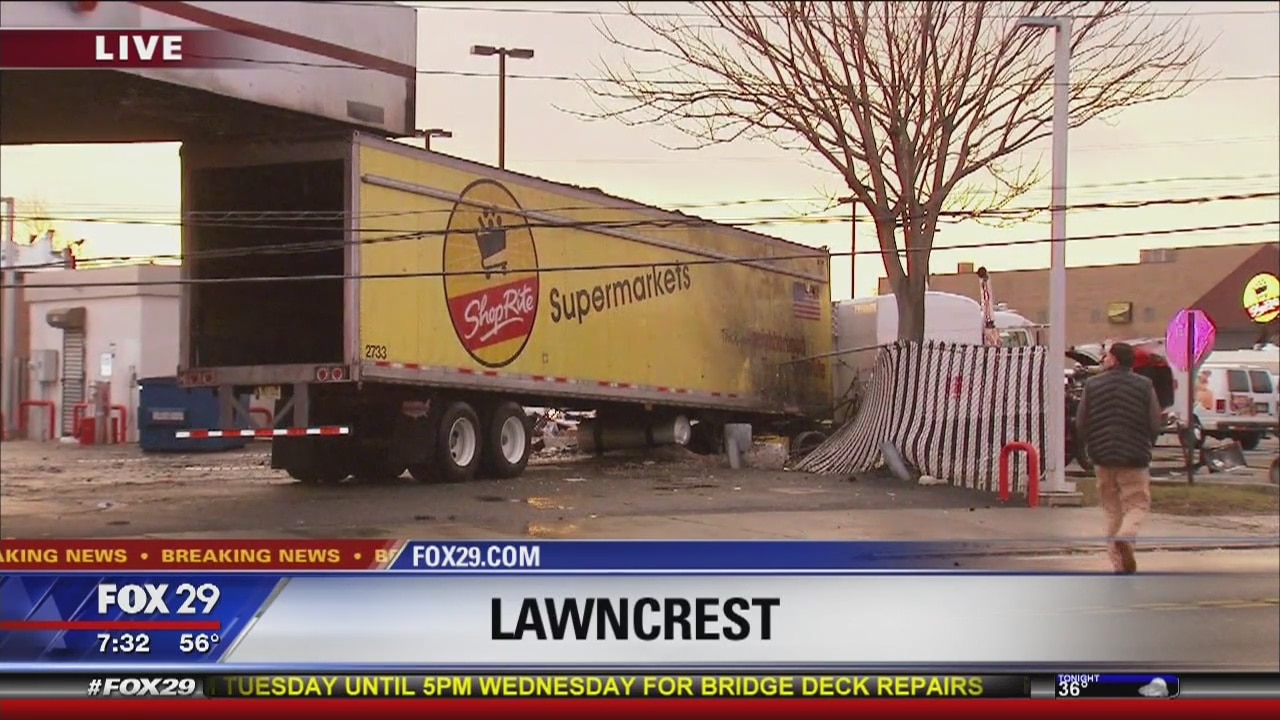 Witness describes how loud crash woke her up, she saw truck on fire