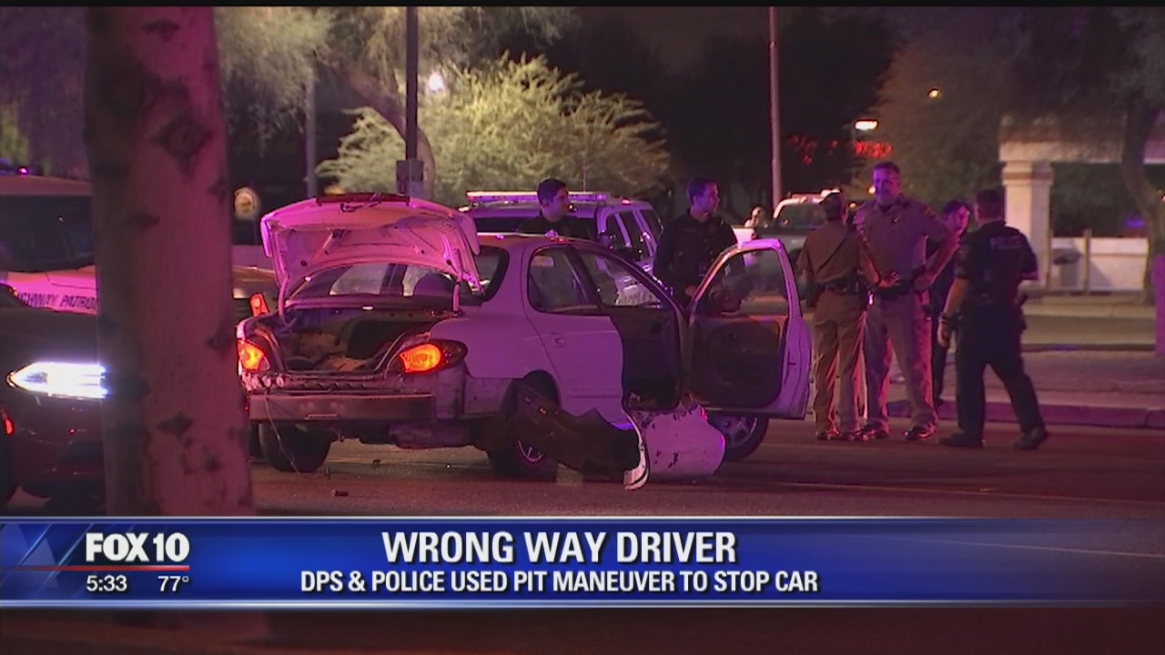 DPS: Wrong-way driver arrested in Tempe