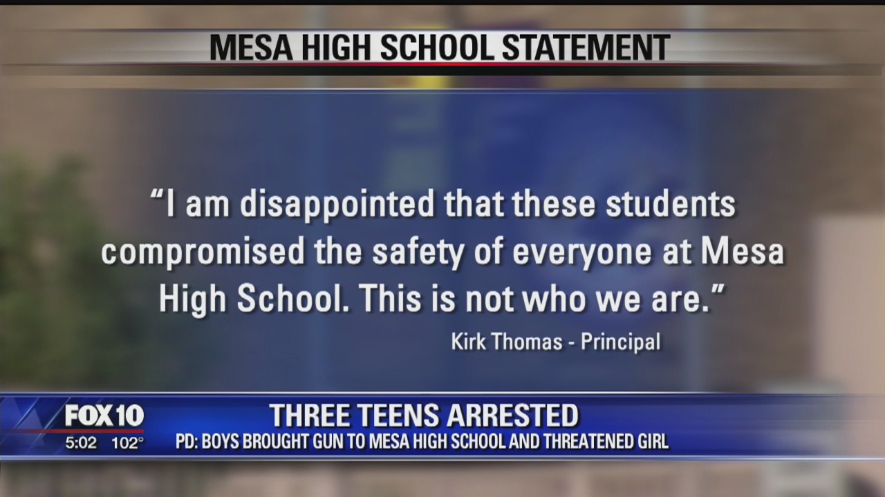 PD: Loaded gun pointed at student, 3 boys arrested