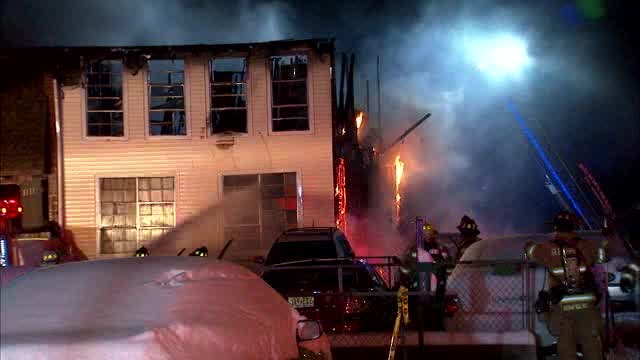 First responders rescue several from apartment building inferno
