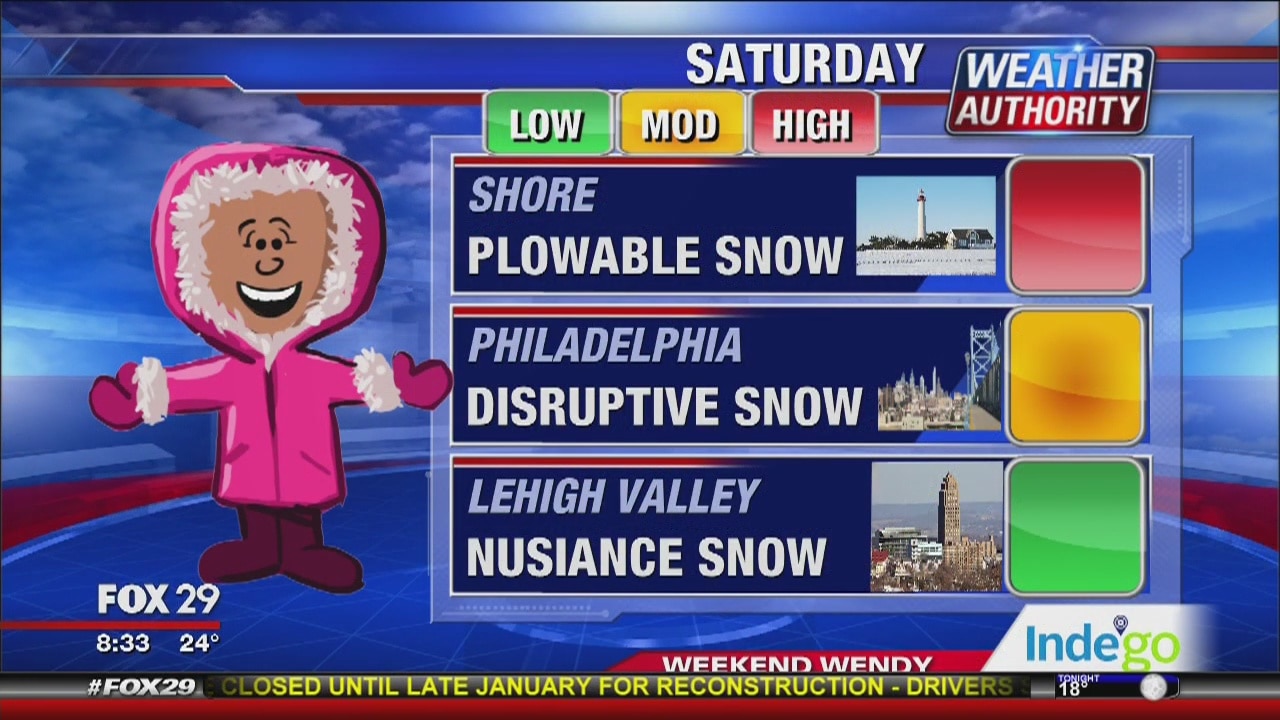 Weather Authority snowy Saturday morning update