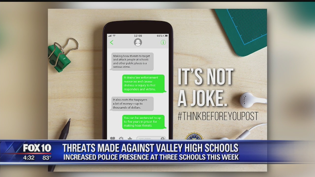 Parents, students on high alert after threats made to Valley schools