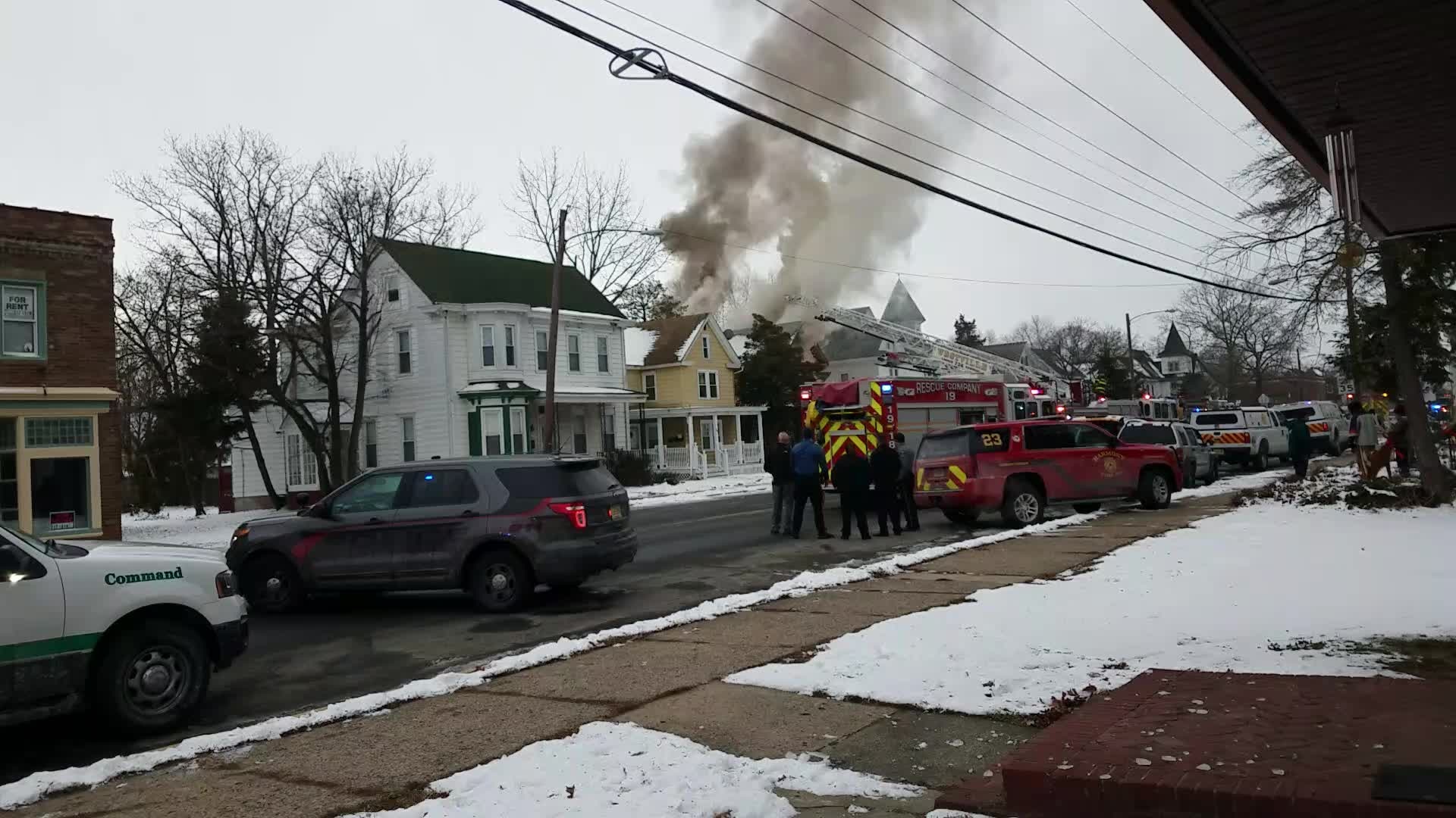 Smoke from house fire in Paulsboro could be seen far away