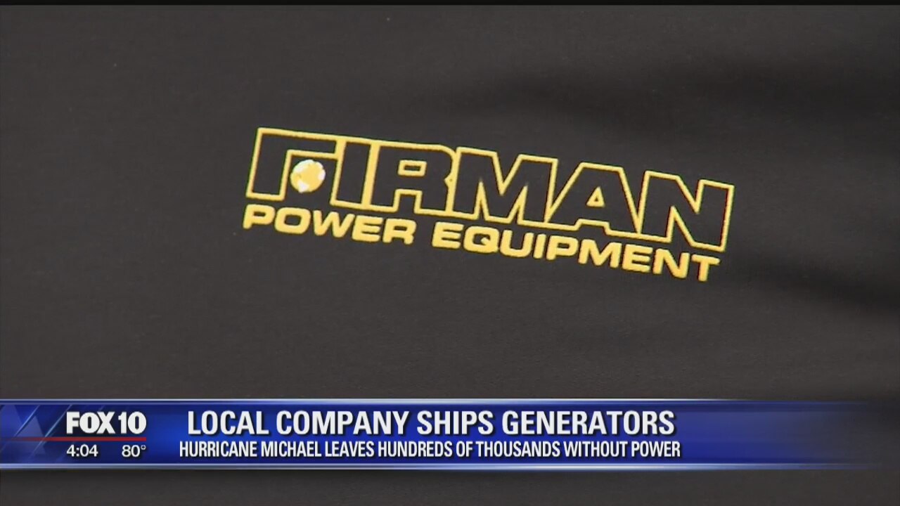 Arizona company ships generators after Hurricane Michael leaves thousands without power