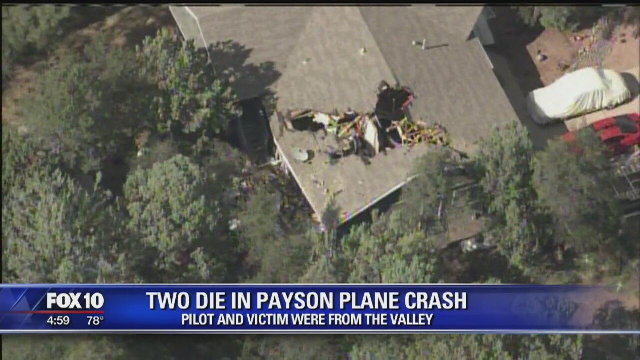 2 who died in crash of small plane into a Payson home ID'd