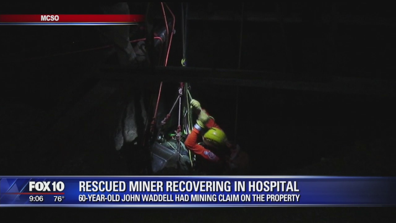 Man who fell into Aguila mine "in good condition"