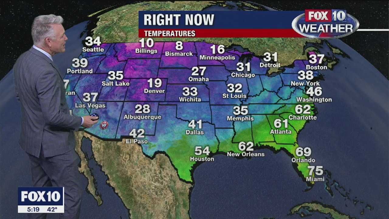 5:00 a.m. Weather - 1/13/20