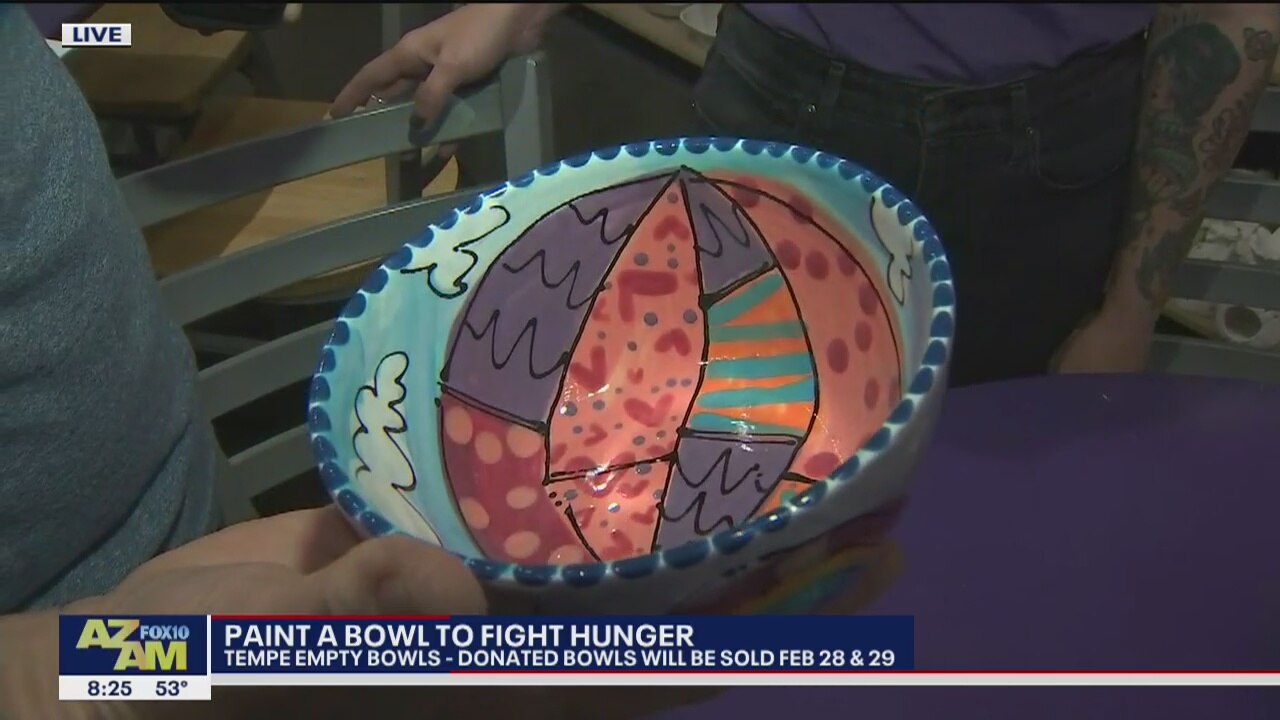 Cory's Corner: Paint a bowl to fight hunger at Paint on Pottery