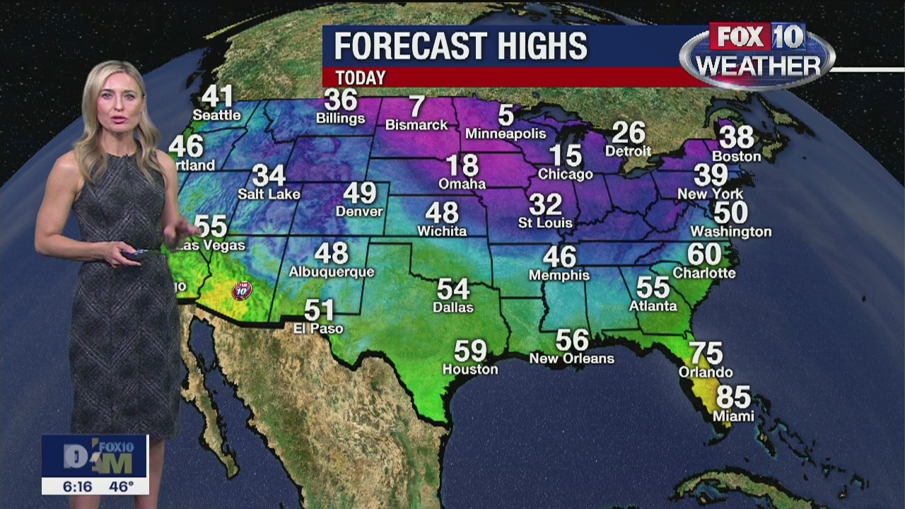 6:00 a.m. Weather - 1/19/20