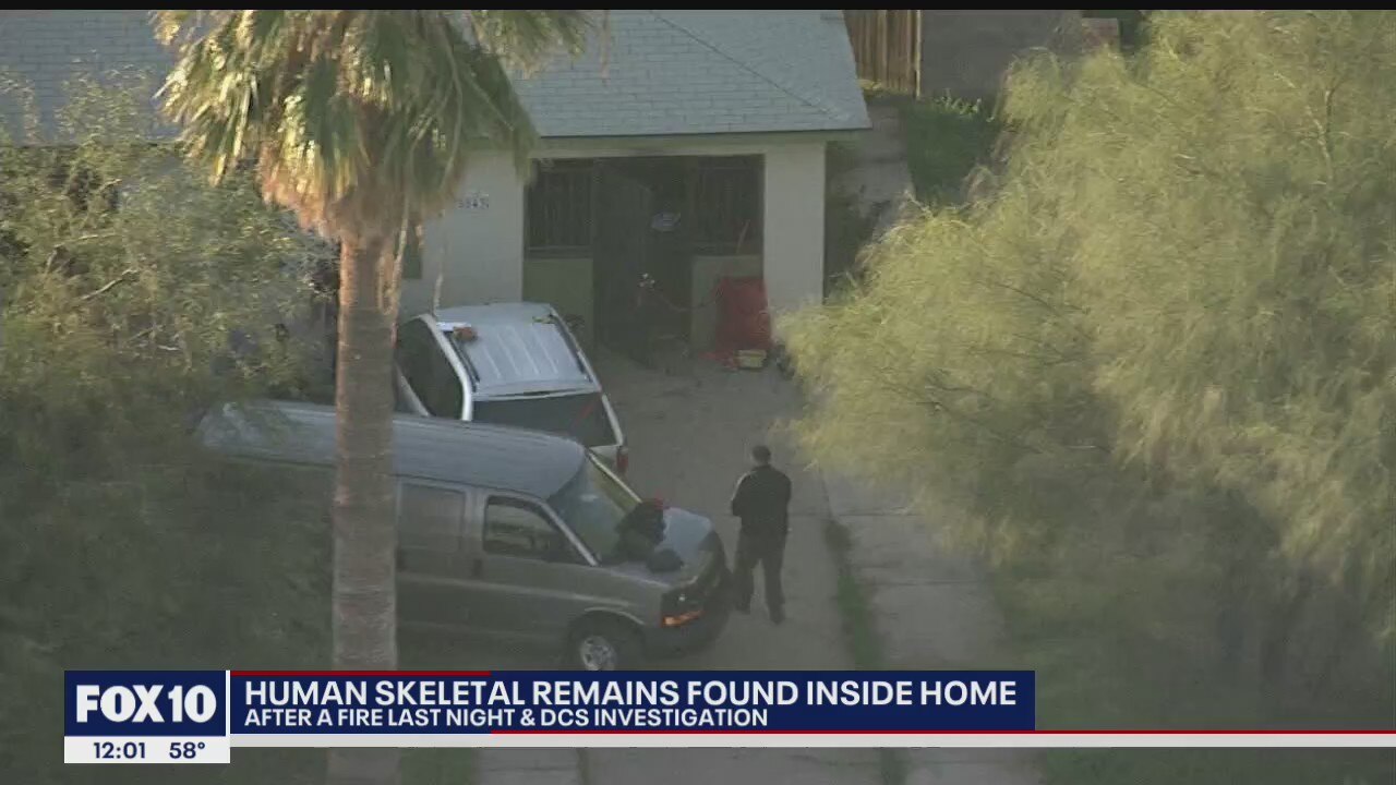 PD: Human remains found inside Phoenix home after fire