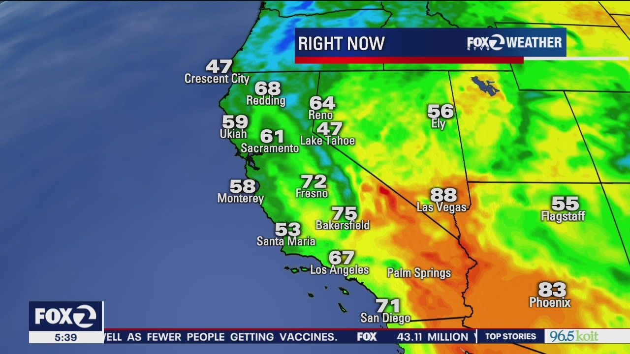 Slightly warmer temperatures Thursday
