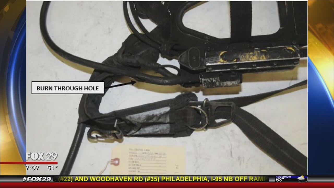 Report on firefighter's death shows faulty equipment