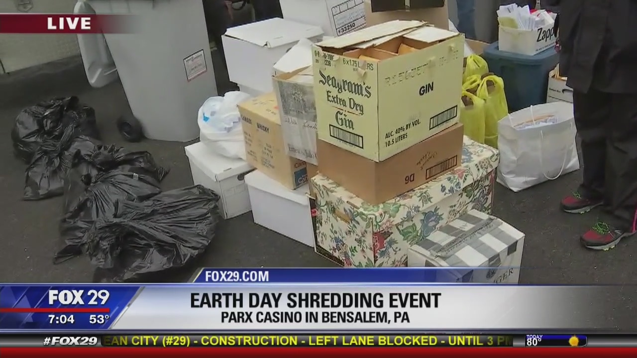 Bob Stops By Earth Day Shredding Event at Parx Casino